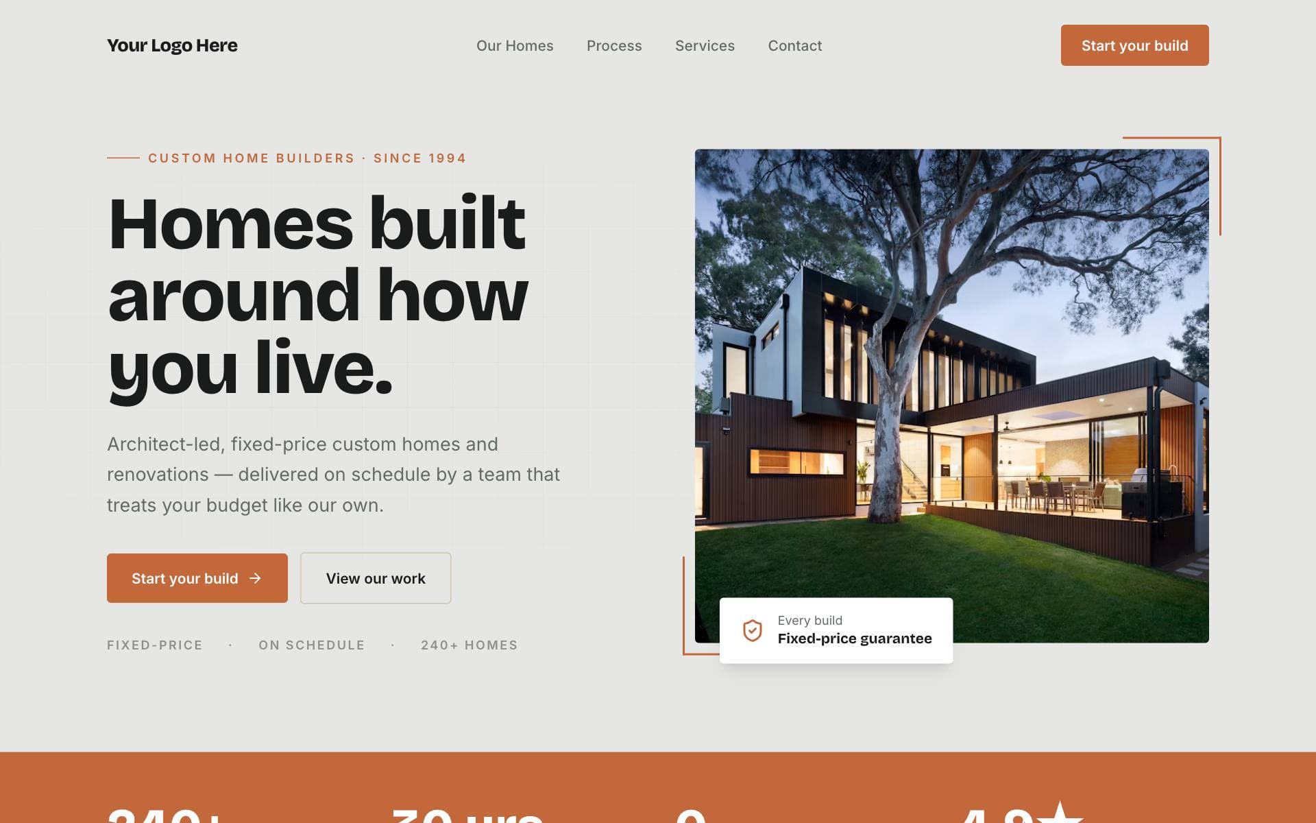 Custom Home Builders concept site