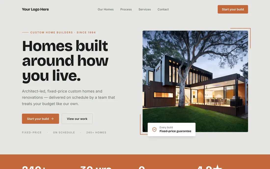 Custom Home Builders demo