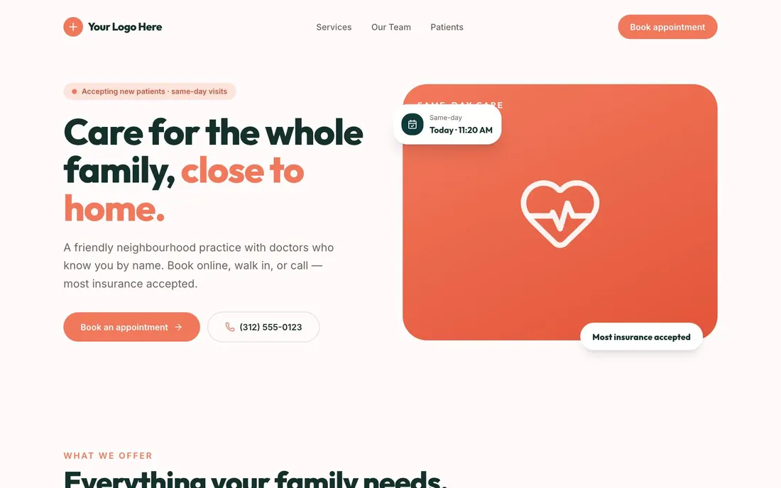 Modern Family Clinic demo