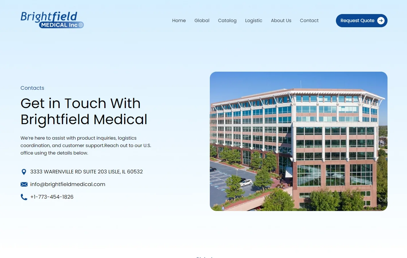 Get in Touch With Brightfield Medical