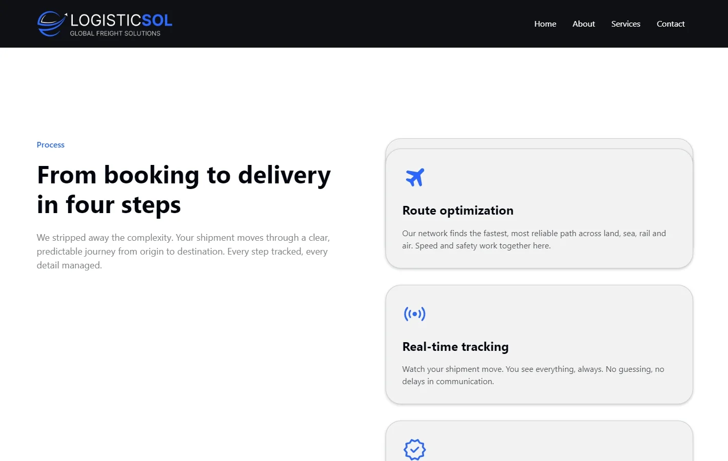 From Booking to Delivery in Four Steps