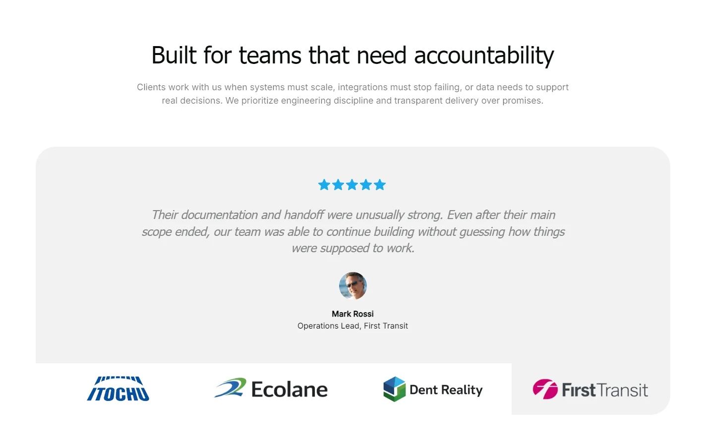 Built for Teams That Need Accountability