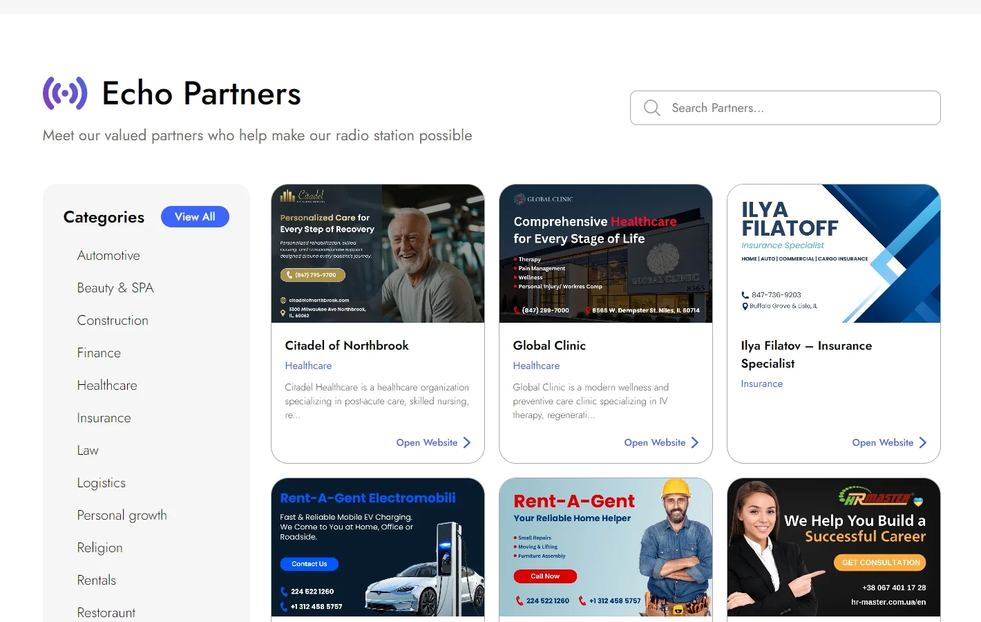 Echo Partners Directory