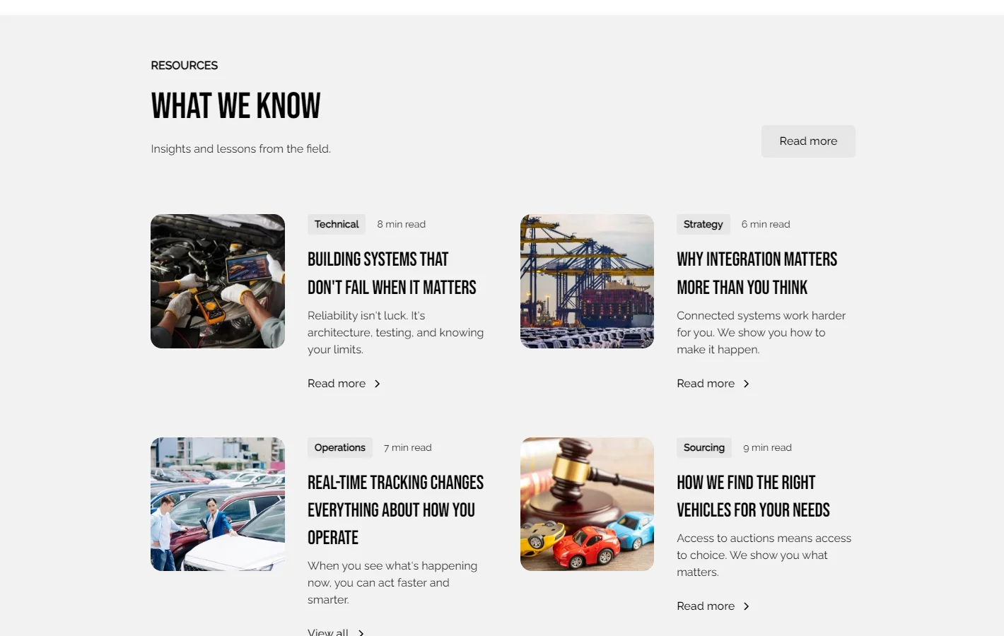 What We Know — Insights and Lessons from the Field