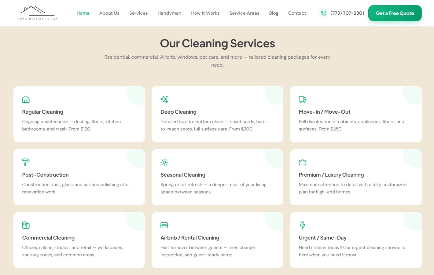 9 Services, From Regular to Post-Event Cleanup