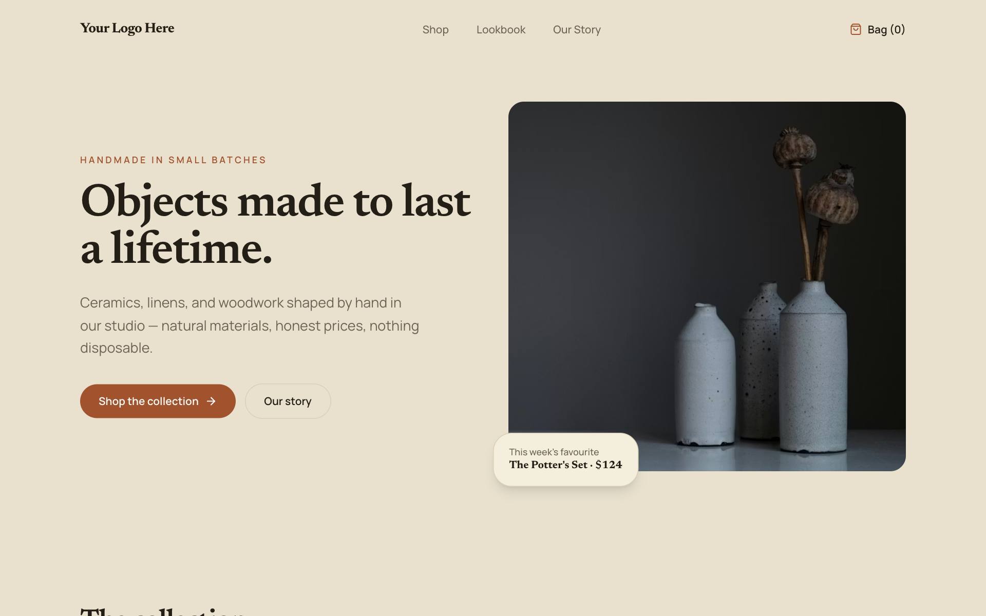 Artisan Goods Store demo preview