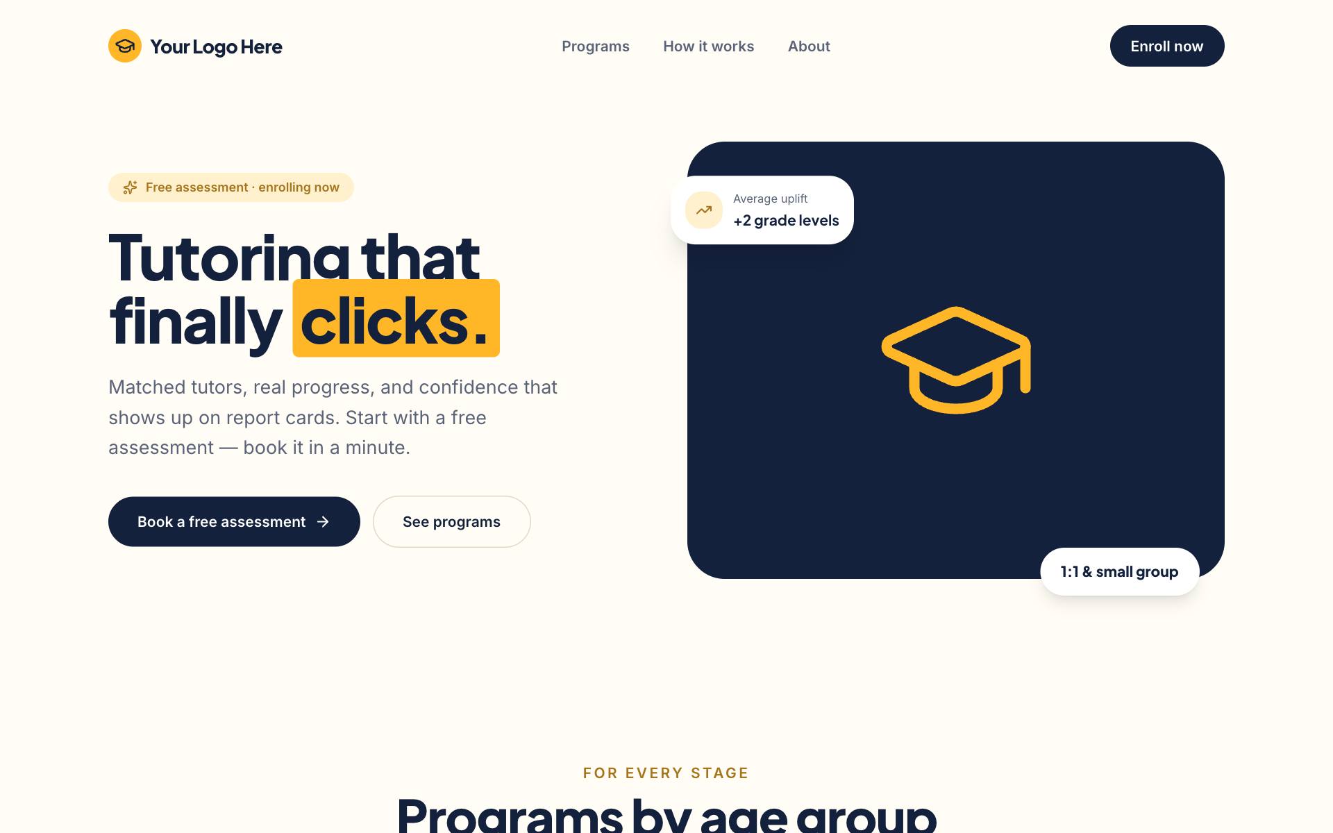 Private Tutoring Center demo preview