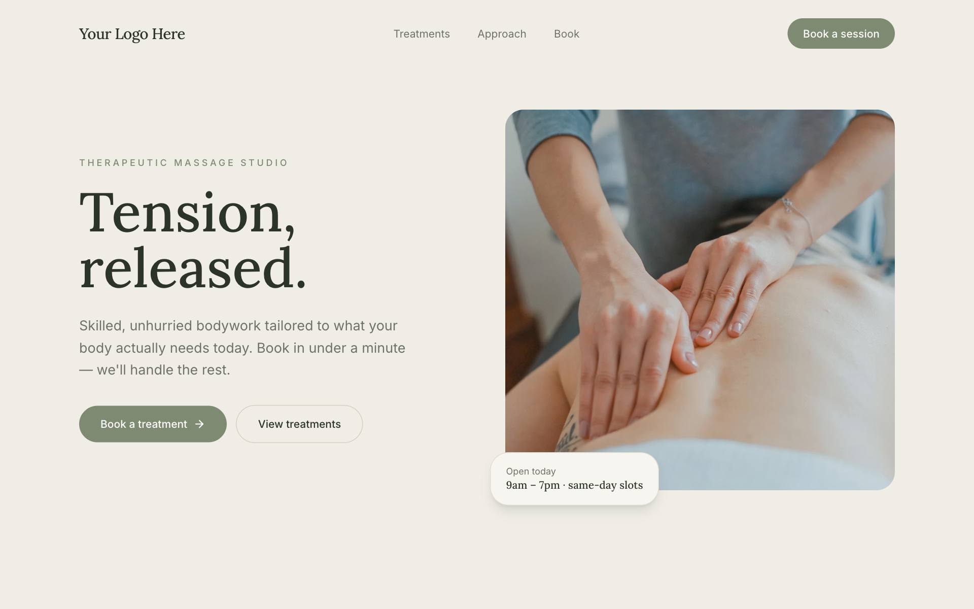 Stillpoint Massage demo preview